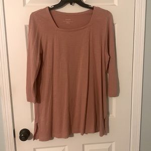 J Jill pure Jill square neck, mauve A line tunic